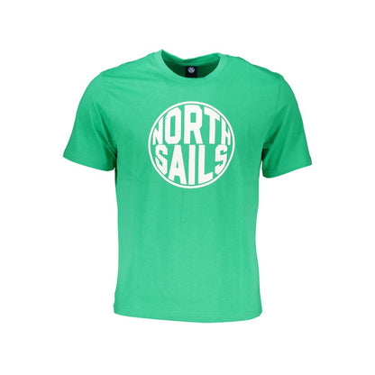 Green Cotton T-Shirt-North Sails-LabelTerrace.com