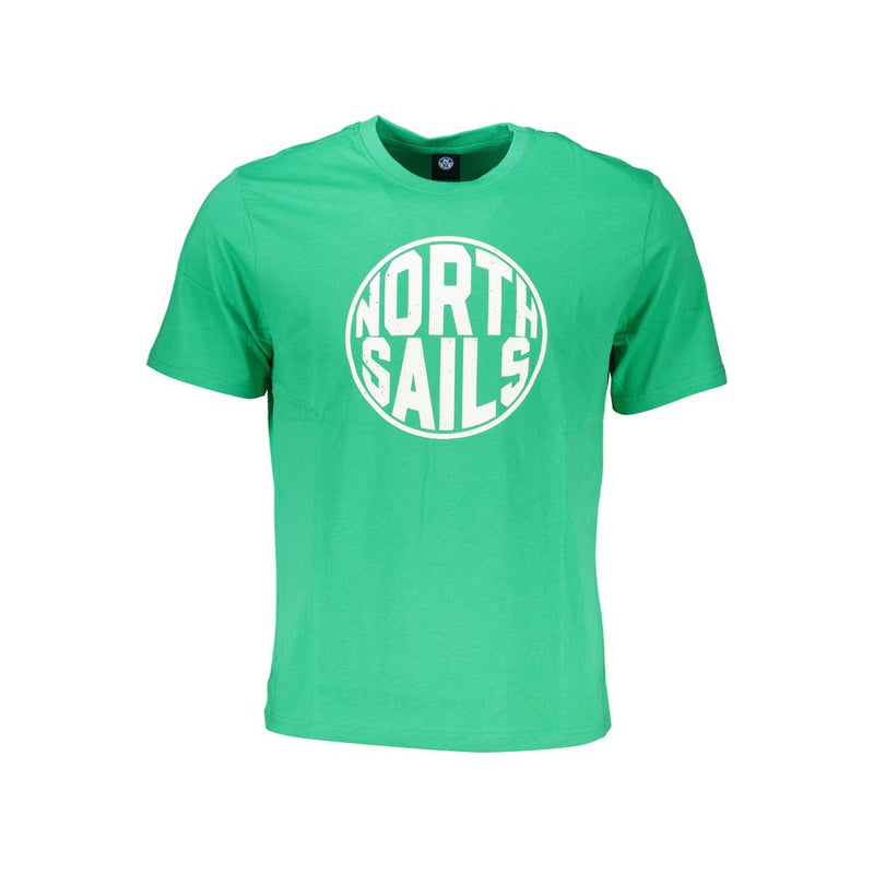 Green Cotton T-Shirt-North Sails-LabelTerrace.com