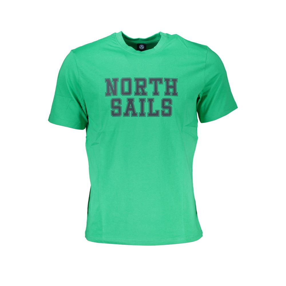 Green Cotton T-Shirt-North Sails-LabelTerrace.com