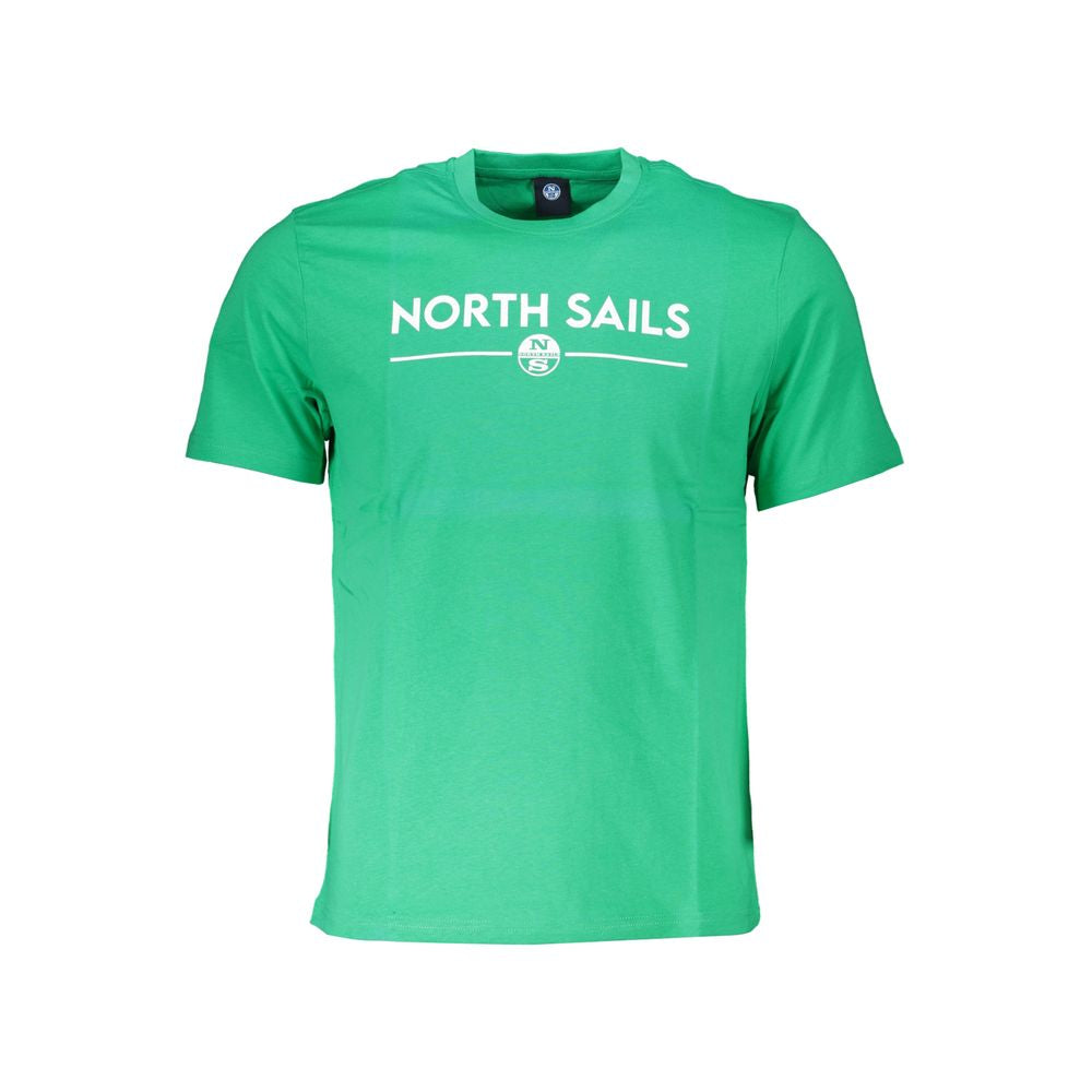 Green Cotton T-Shirt-North Sails-LabelTerrace.com