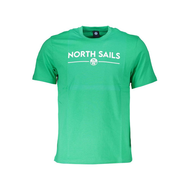Green Cotton T-Shirt-North Sails-LabelTerrace.com