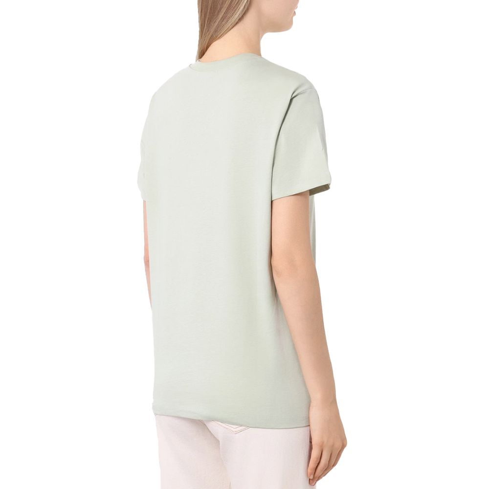 Green Cotton Women T-Shirt-Hinnominate-LabelTerrace.com