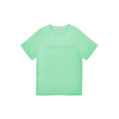 Green Cotton Women T-Shirt-Hinnominate-LabelTerrace.com