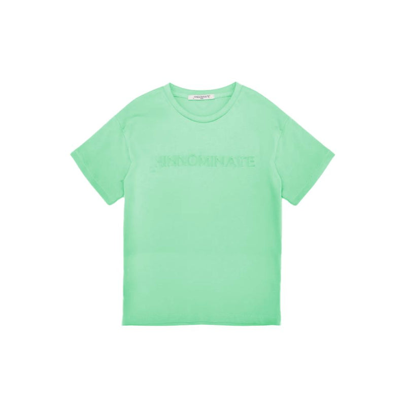 Green Cotton Women T-Shirt-Hinnominate-LabelTerrace.com
