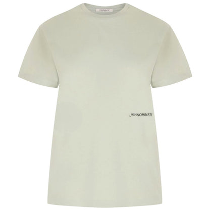 Green Cotton Women T-Shirt-Hinnominate-LabelTerrace.com