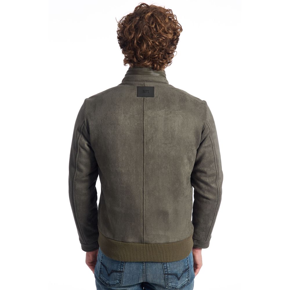 Green Eco Leather Men's Jacket-Roberto Pepe Luxury-LabelTerrace.com