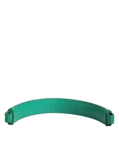 Green Embellished Leather Bag Handle Women Shoulder Strap-Dolce & Gabbana-LabelTerrace.com