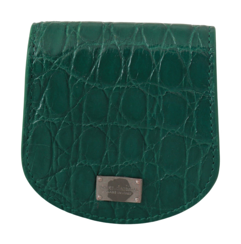 Green Exotic Skins Condom Case Holder Wallet-Dolce & Gabbana-LabelTerrace.com