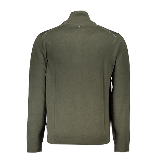Green Fabric Men Sweater-Napapijri-LabelTerrace.com
