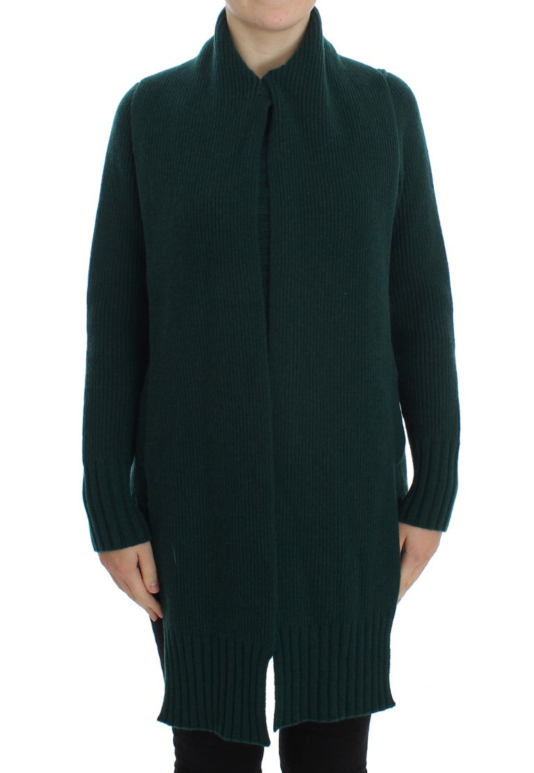 Green Knitted Cashmere Cardigan-Dolce & Gabbana-LabelTerrace.com