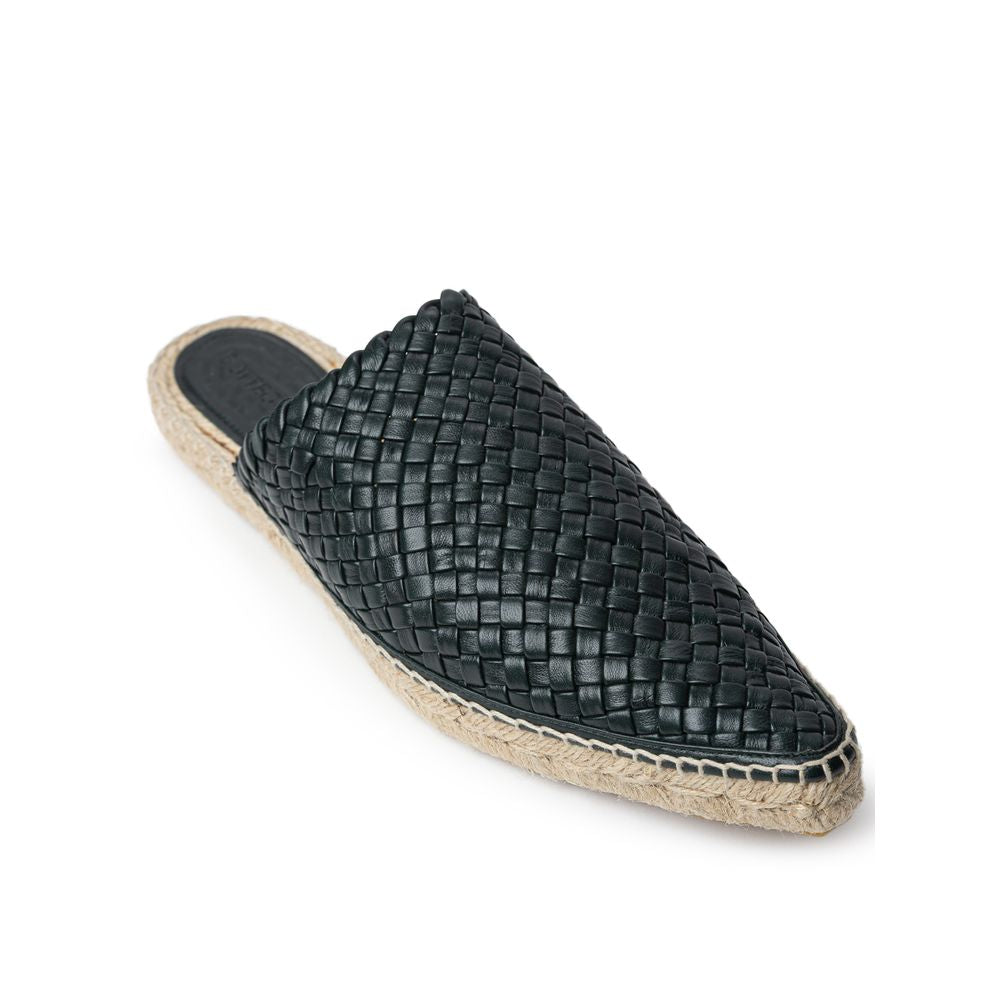 Green Leather Espadrille-Bottega Veneta-LabelTerrace.com