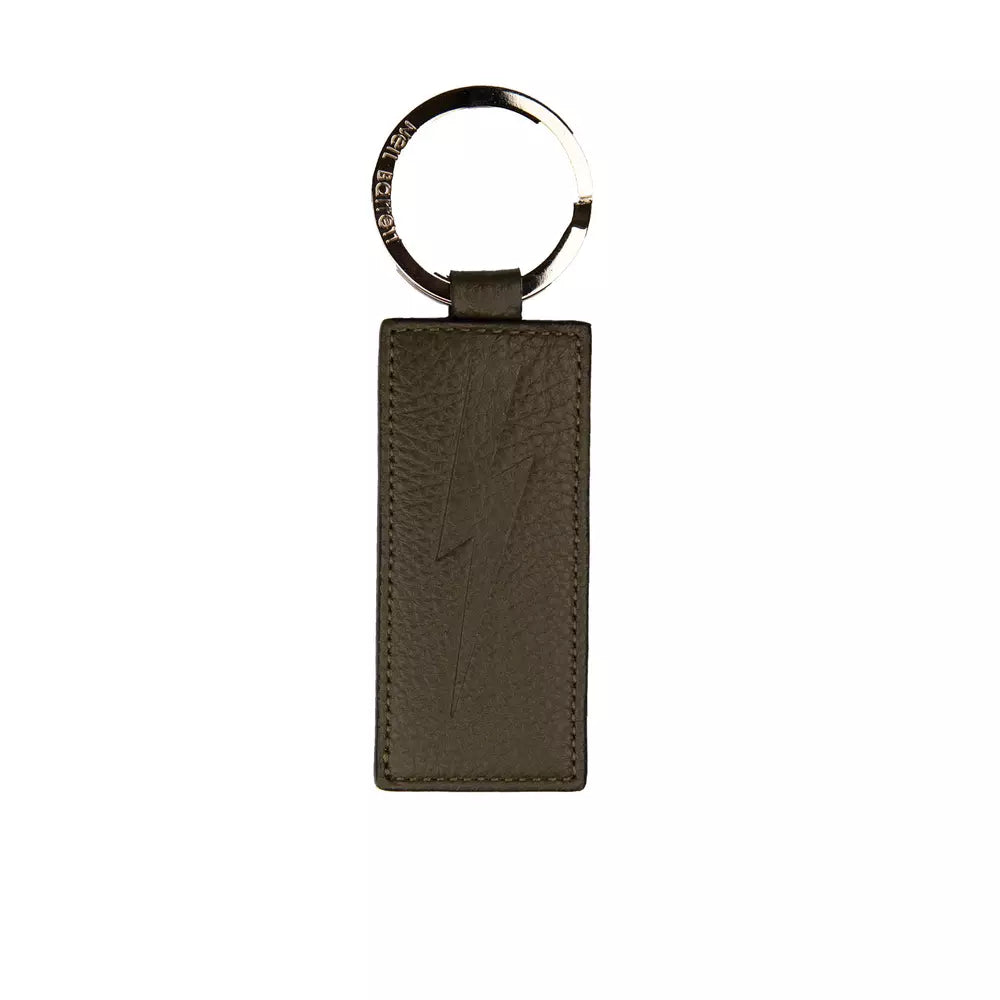 Green Leather Men Keychain-Neil Barrett-LabelTerrace.com