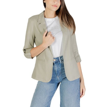 Green Linen Blazer