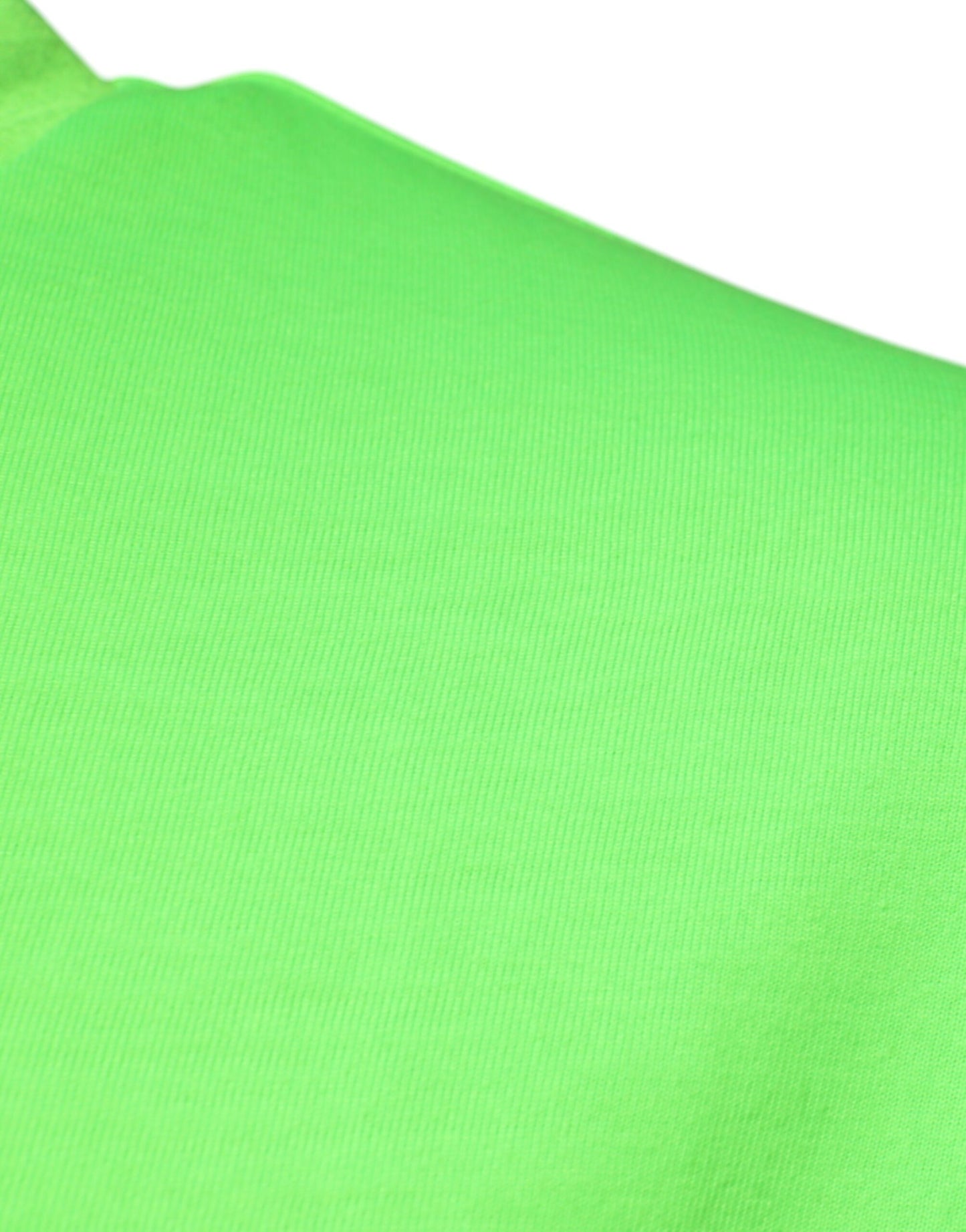 Green Logo Polyester Crew Neck T-shirt-Dolce & Gabbana-LabelTerrace.com