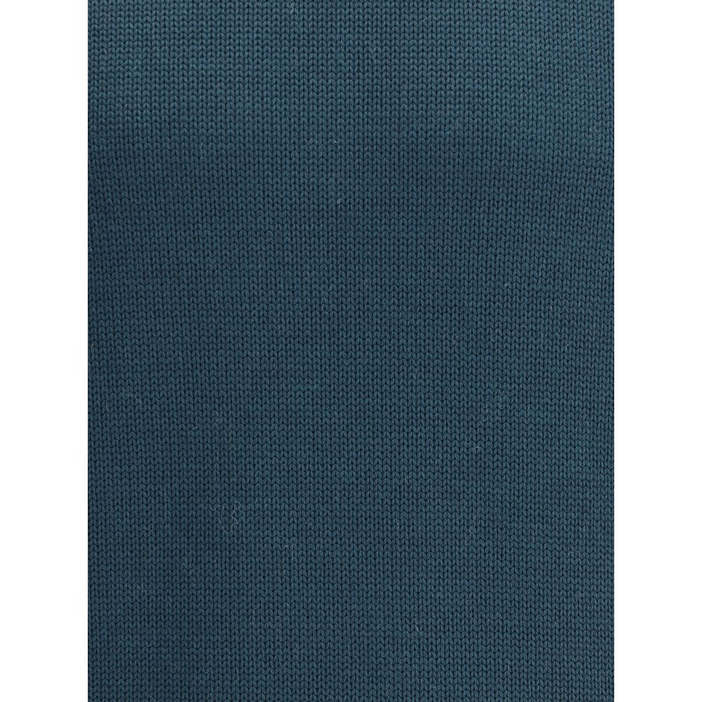 Green Merino Wool Turtleneck