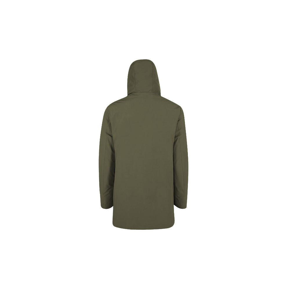 Green Nylon Jackets & Coat