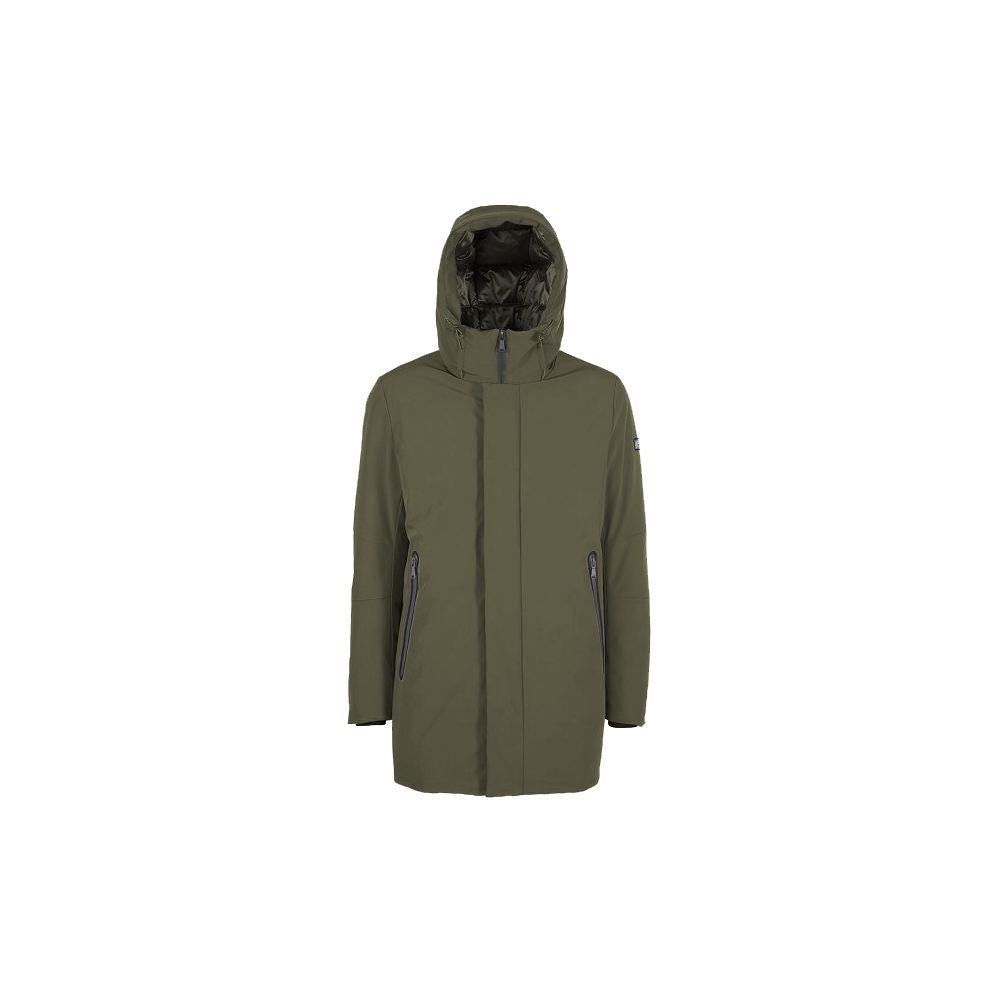 Green Nylon Jackets & Coat