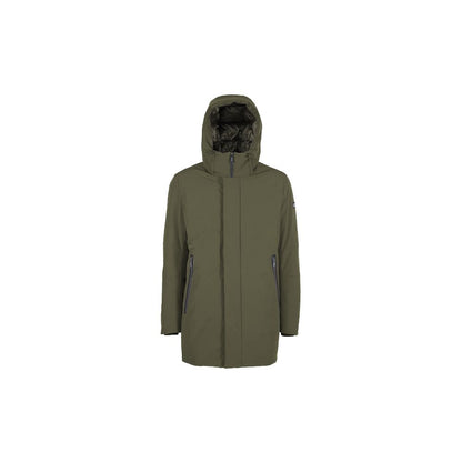 Green Nylon Jackets & Coat
