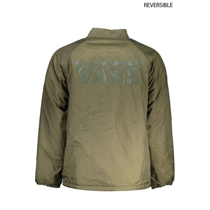 Green Nylon Men Jacket-Vans-LabelTerrace.com