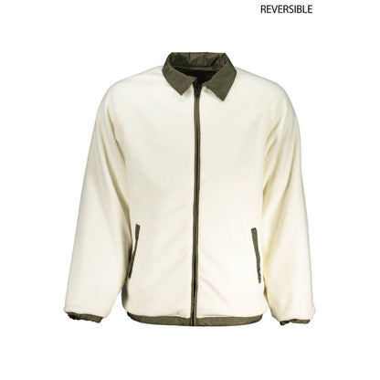 Green Nylon Men Jacket-Vans-LabelTerrace.com