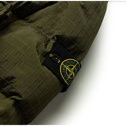 Green Nylon Men Parka-Stone Island-LabelTerrace.com