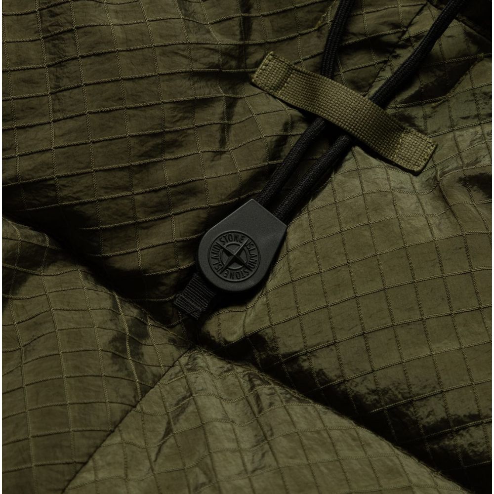 Green Nylon Men Parka-Stone Island-LabelTerrace.com