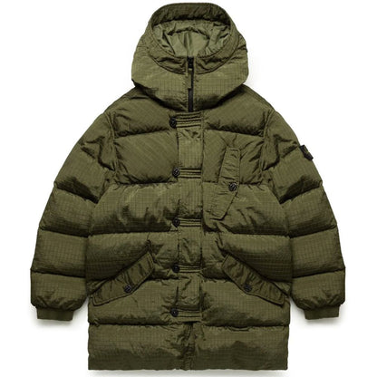 Green Nylon Men Parka-Stone Island-LabelTerrace.com