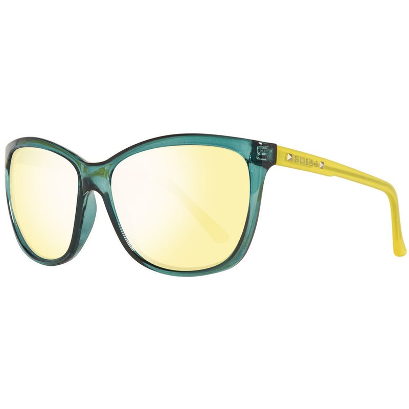 Green Plastic Sunglasses-Guess-LabelTerrace.com