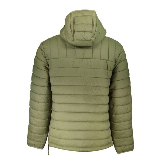 Green Polyamide Men Jacket-Napapijri-LabelTerrace.com