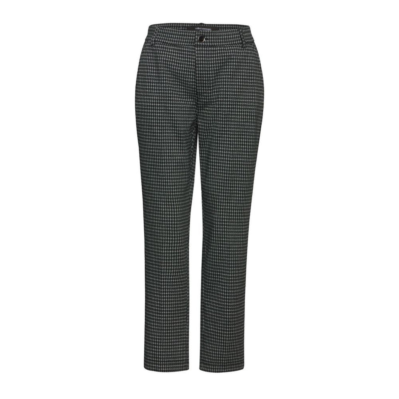 Green Polyester Chino Pants