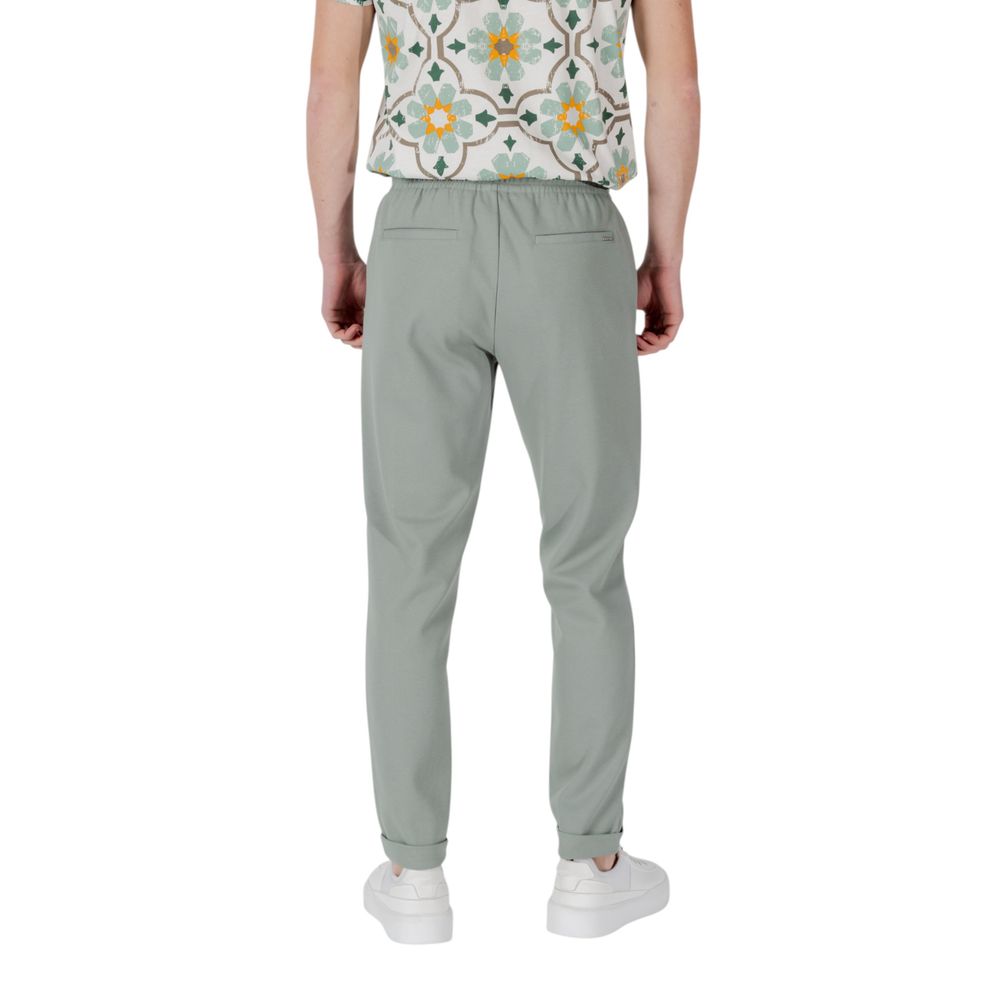 Green Polyester Joggers Workout Pant