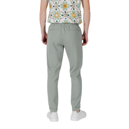 Green Polyester Joggers Workout Pant