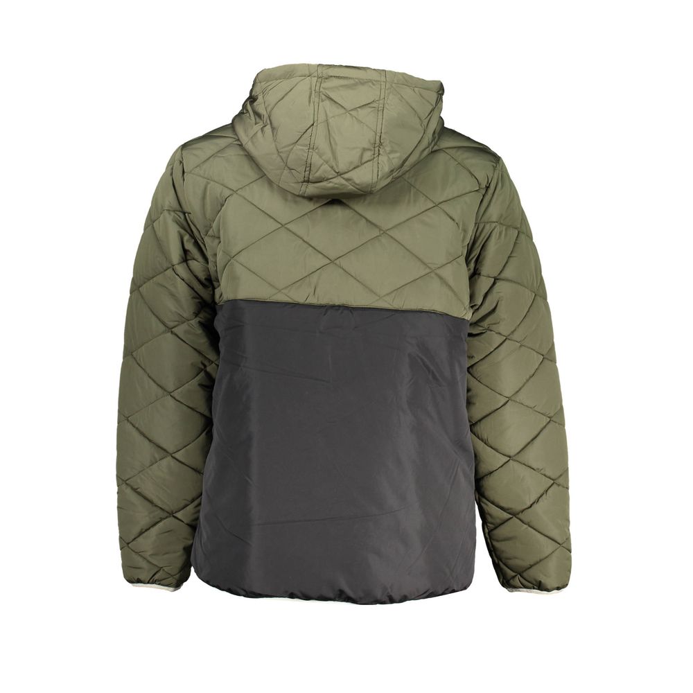 Green Polyester Men's Jacket-Vans-LabelTerrace.com