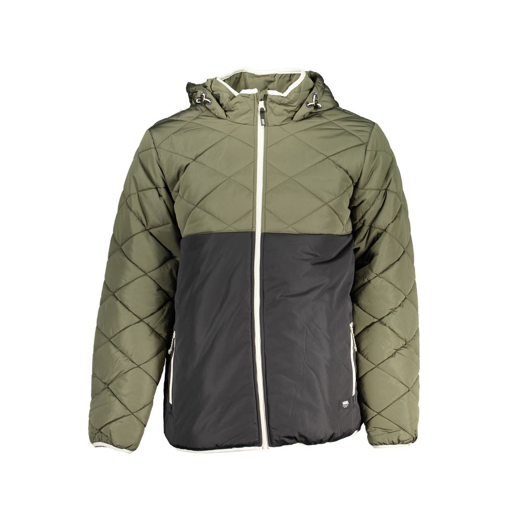 Green Polyester Men's Jacket-Vans-LabelTerrace.com