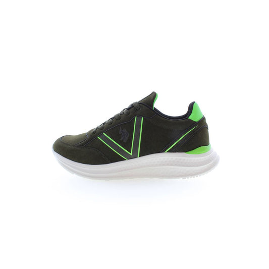 Green Polyester Sneaker