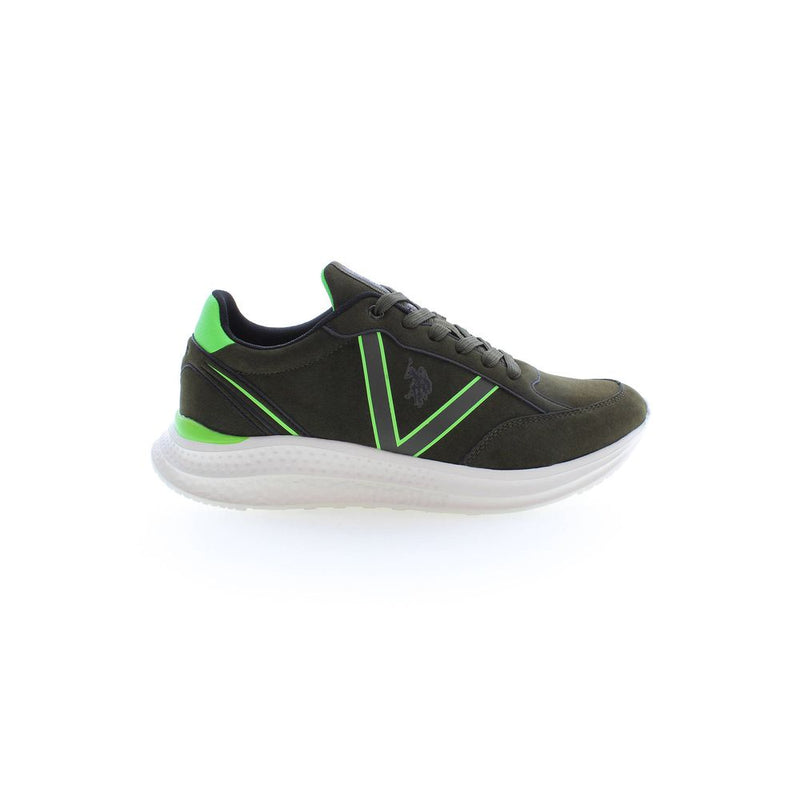 Green Polyester Sneaker