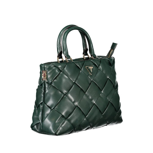 Green Polyethylene Handbag-Guess Jeans-LabelTerrace.com