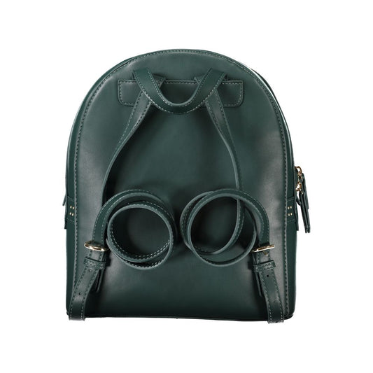 Green Polyethylene Women Backpack-Mario Valentino-LabelTerrace.com