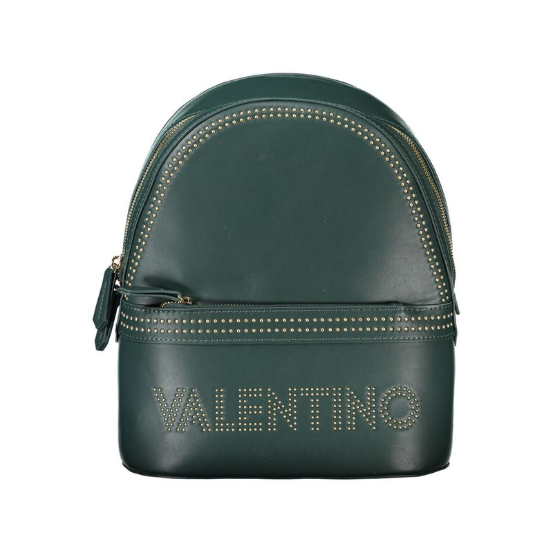 Green Polyethylene Women Backpack-Mario Valentino-LabelTerrace.com