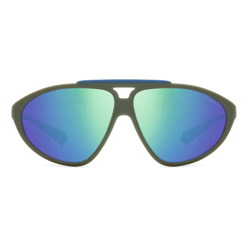 Green Rubber Sunglasses-Polaroid-LabelTerrace.com
