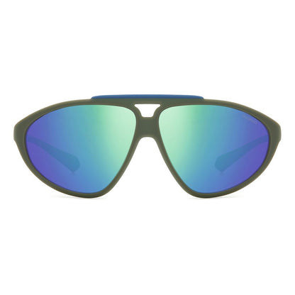 Green Rubber Sunglasses-Polaroid-LabelTerrace.com