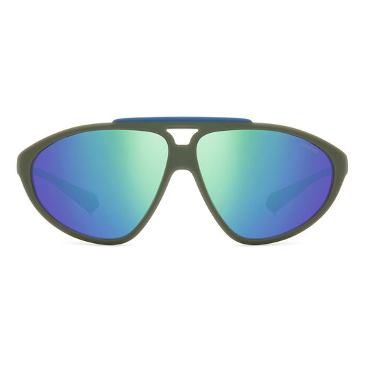 Green Rubber Sunglasses-Polaroid-LabelTerrace.com