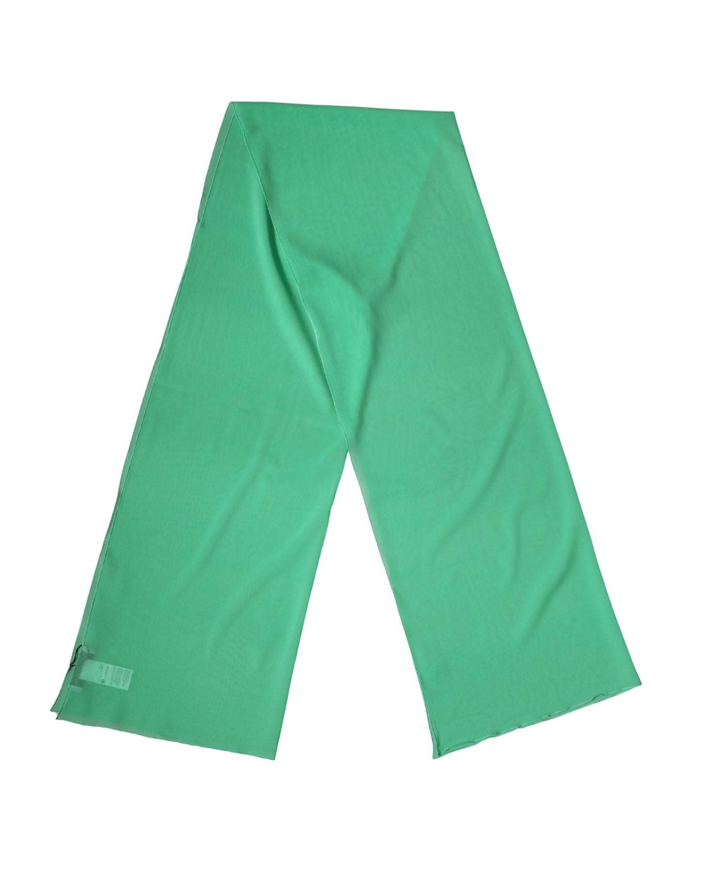 Green Silk Neck Wrap Shawl Stole 200cm x 64cm Scarf