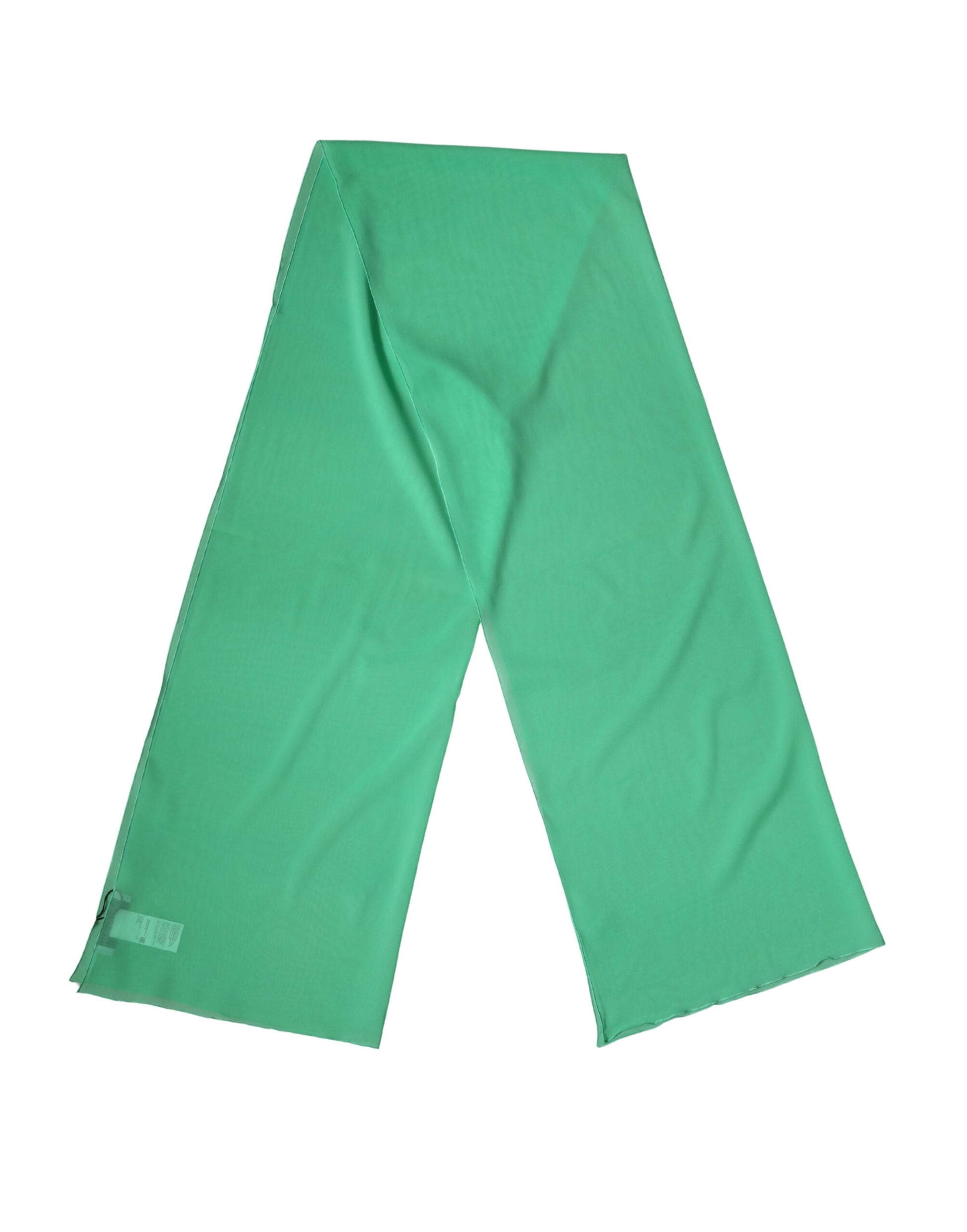 Green Silk Neck Wrap Shawl Stole 200cm x 64cm Scarf