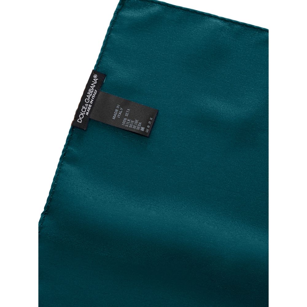 Green Silk Pocket Square-Dolce & Gabbana-LabelTerrace.com