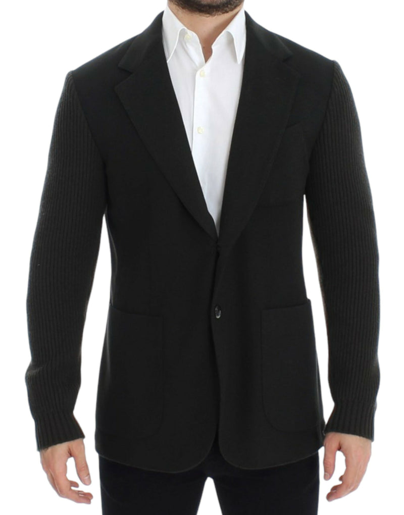 Green cashmere two button blazer-Dolce & Gabbana-LabelTerrace.com