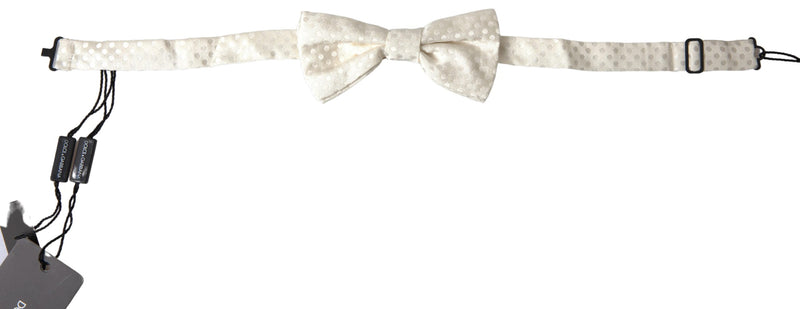 Ivory Fantasy Pattern Adjustable Neck Papillon Bow Tie-Dolce & Gabbana-LabelTerrace.com