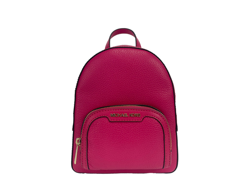 Jaycee Mini XS Pebbled Leather Zip Pocket Backpack Bag-Michael Kors-LabelTerrace.com
