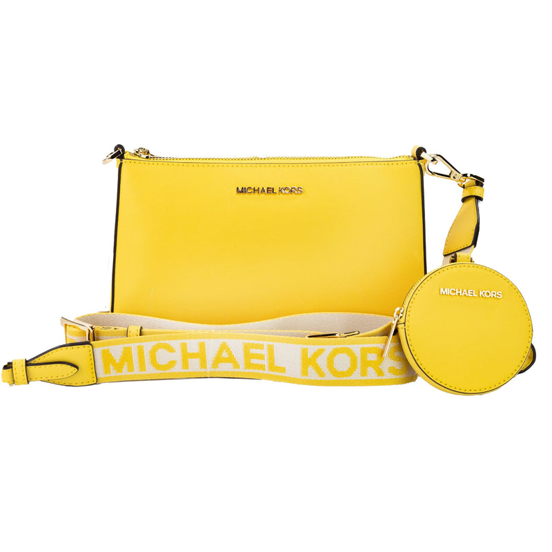 Jet Set Daffodil Vegan Crossbody Tech Attachment Bag Purse-Michael Kors-LabelTerrace.com