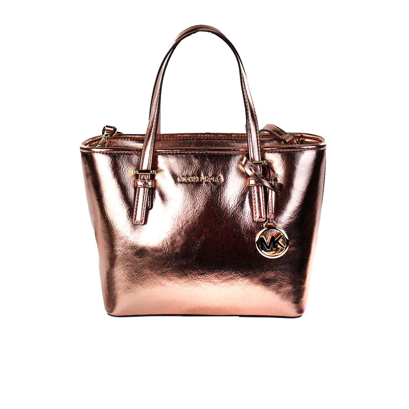 Jet Set Primrose Metallic XS Carryall Top Zip Tote Bag Purse-Michael Kors-LabelTerrace.com